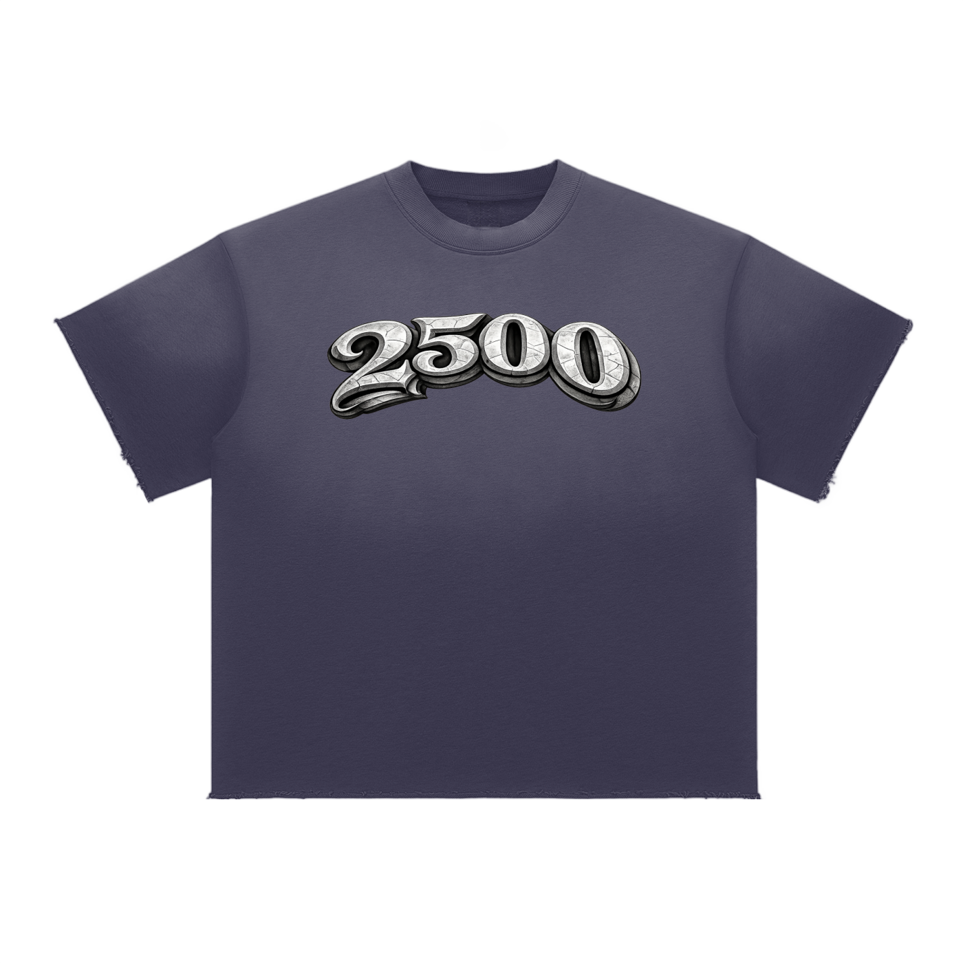 2500 Sun Fade Raw Edge T-Shirt