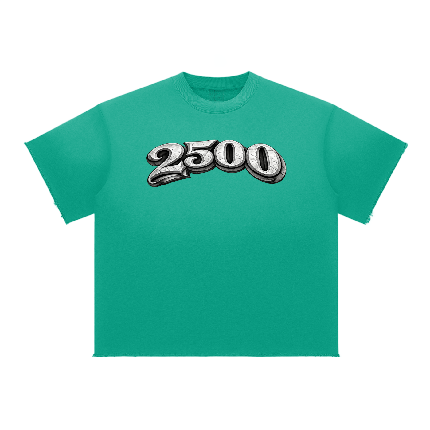 2500 Sun Fade Raw Edge T-Shirt