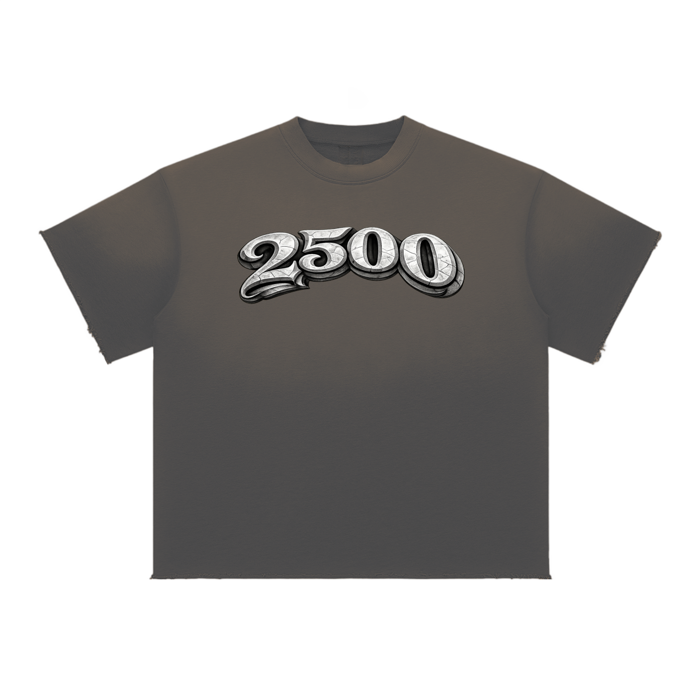 2500 Sun Fade Raw Edge T-Shirt