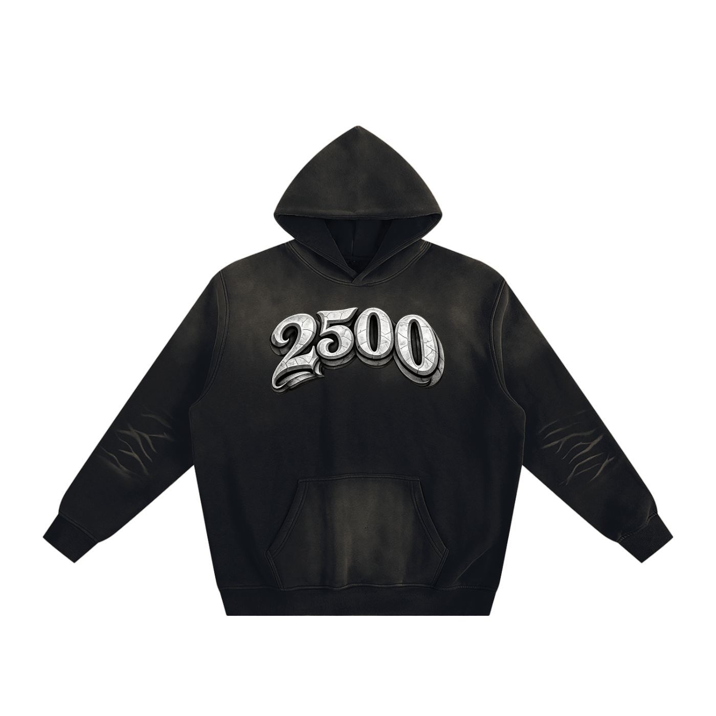 2500 Sunfade Fleeced Hoodie