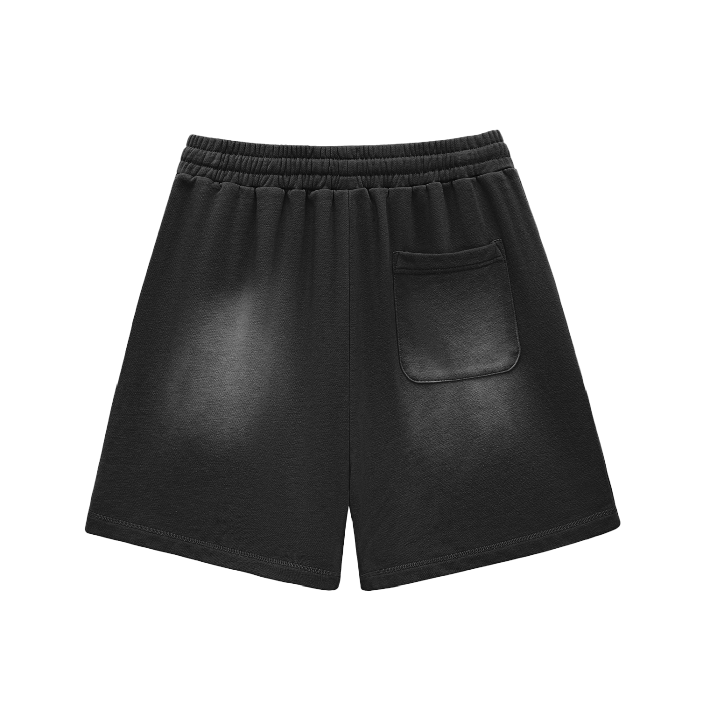 2500 Sun Fade Raw Edge Cotton Shorts